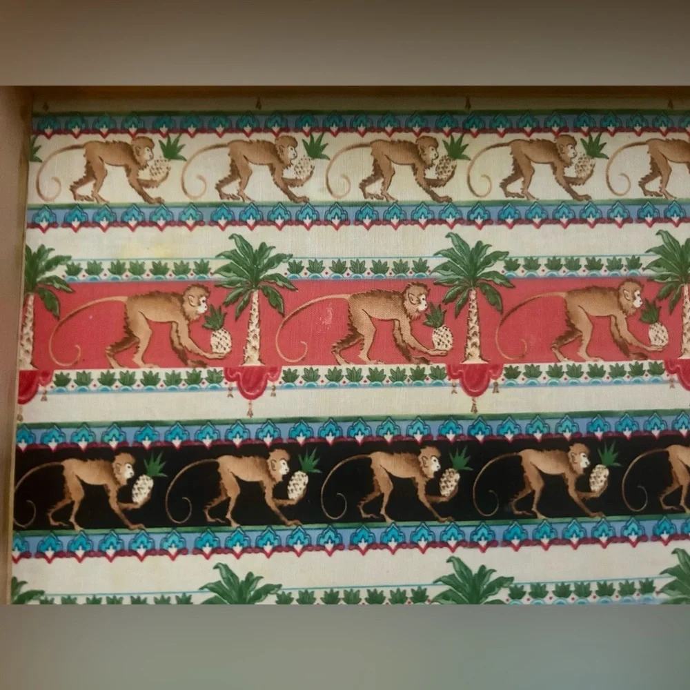 Decor Tray Afrika Kingdom Cole & Son Ardmore-Jabula collection monkeys pineapple
